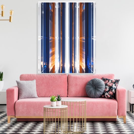 Abstract Canvas Afdruk (Insitu (Woonkamer))