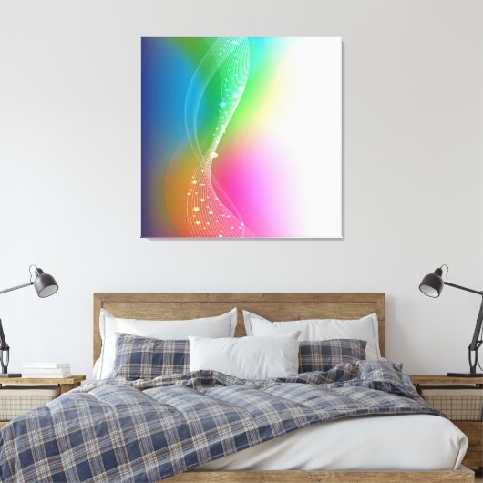 Abstract Canvas Afdruk (Insitu (Slaapkamer))