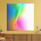 Abstract Canvas Afdruk (Insitu (Woonkamer))