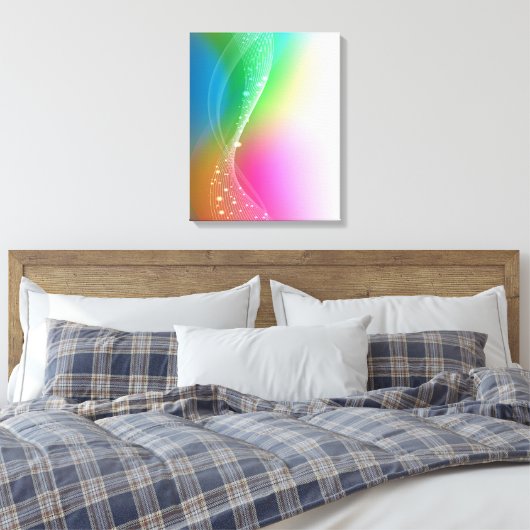 Abstract Canvas Afdruk (Insitu (Slaapkamer))