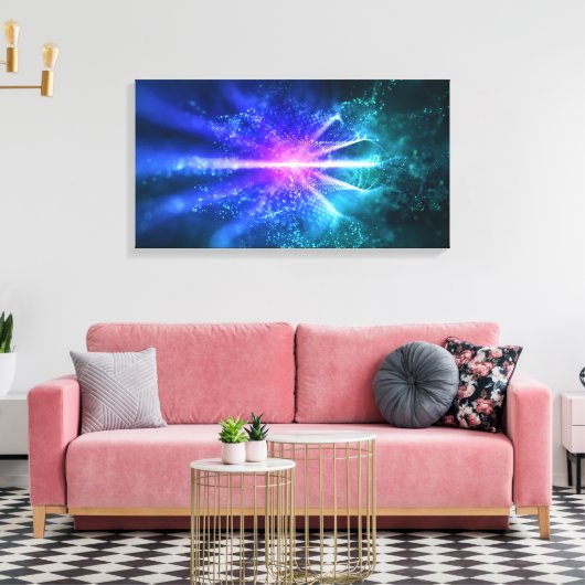 Abstract Canvas Afdruk (Insitu (Woonkamer))