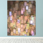 abstract canvas afdruk (Insitu (Houten vloer))