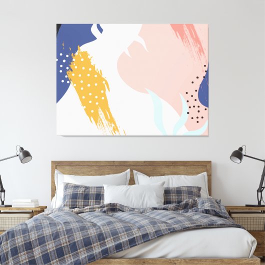 Abstract Canvas Afdruk (Insitu (Slaapkamer))