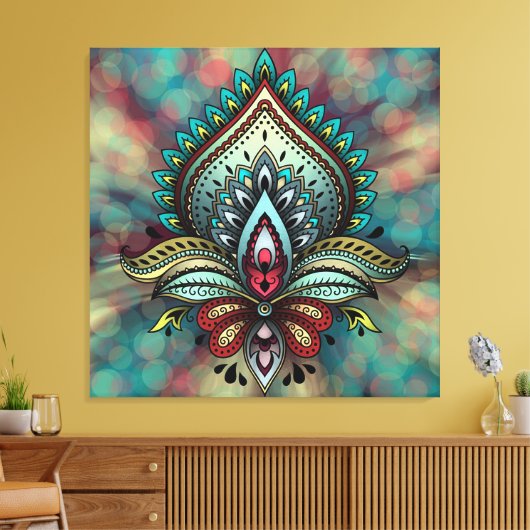 Abstract Canvas Afdruk (Insitu (Woonkamer))