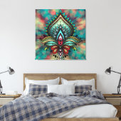 Abstract Canvas Afdruk (Insitu (Slaapkamer))