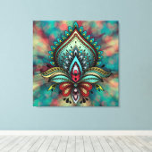 Abstract Canvas Afdruk (Insitu (Houten vloer))