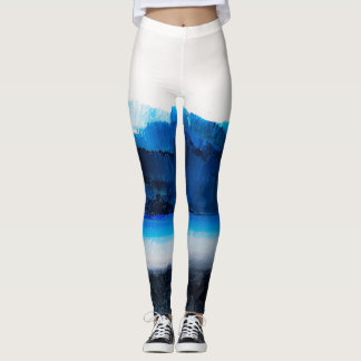 Abstract canvas: moderne kunsttextuur. leggings