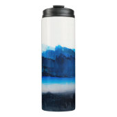 Abstract canvas: moderne kunsttextuur. thermosbeker (Voorkant)