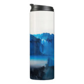 Abstract canvas: moderne kunsttextuur. thermosbeker (Geroteerd rechts)