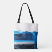 Abstract canvas: moderne kunsttextuur. tote bag (Achterkant)