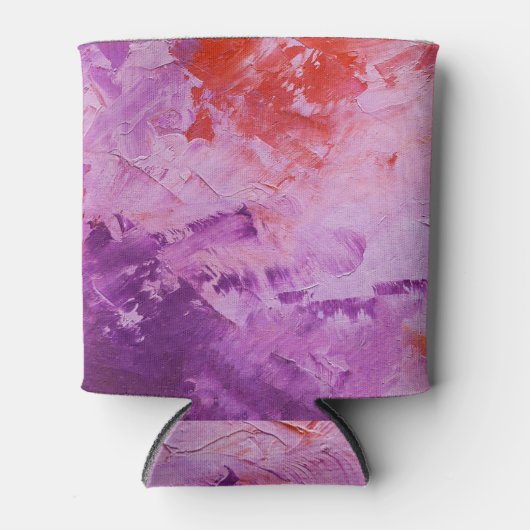 Abstract canvas: olieverf textuur blikjeskoeler (Voorkant)