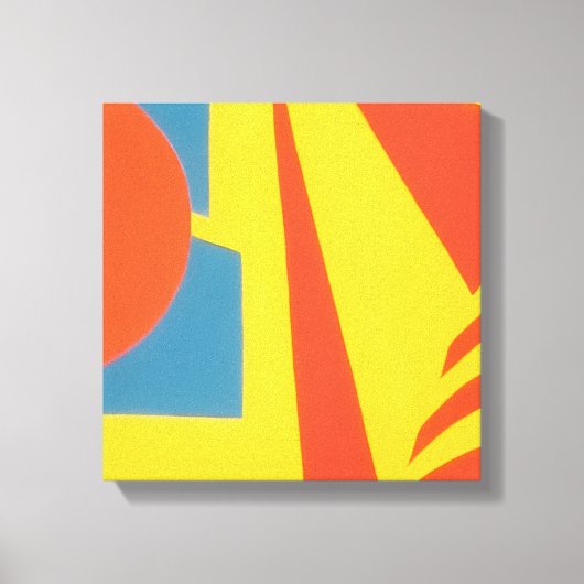 Abstract canvasprint Lemon Fire Canvas Afdruk (Voorkant)