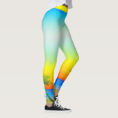 Abstract Caraïben Tropical Sky Seascape Scene Leggings (Rechts)