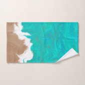 Abstract Caraïbisch Turquoise Zee Shores Beach Bad Handdoek (Handdoek)