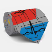 Abstract cardioloog Stropdas QRS Segment (Opgerold)