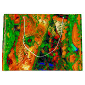 Abstract carnavalmasker gekleurd groot cadeauzakje (Voorkant)