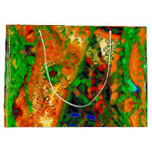 Abstract carnavalmasker gekleurd groot cadeauzakje (Achterkant)