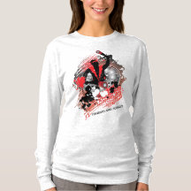 Abstract carnavalpaneel in rood wit en zwart