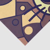 Abstract Cat Art Brown Beige Tissuepapier (Detail)