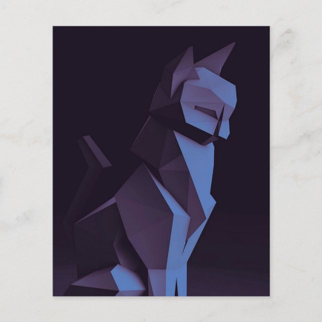 Abstract Cat Dark (Voorkant)