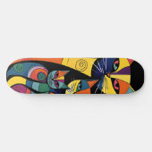 Abstract Cat Kitten Persoonlijk Skateboard (Horizontaal)