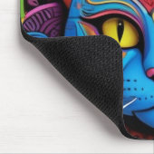 Abstract Cat With Yellow Eyes Muismat (Hoek)