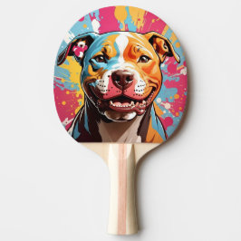 Abstract Cat With Yellow Eyes Tafeltennisbatje