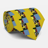 Abstract Cello Art Stropdas (Opgerold)