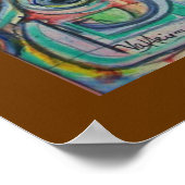 Abstract Cello-Poster van ValAries Poster (Hoek)