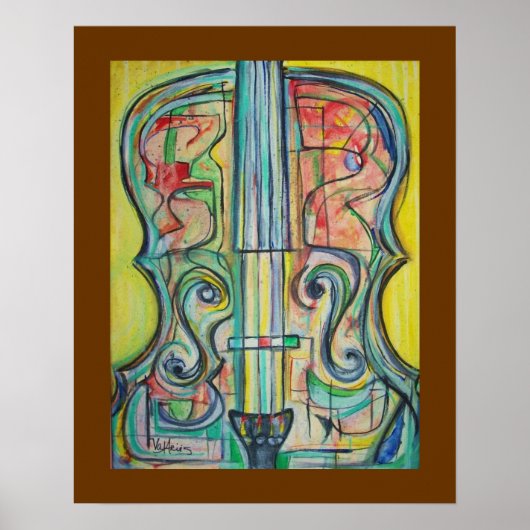 Abstract Cello-Poster van ValAries Poster (Voorkant)