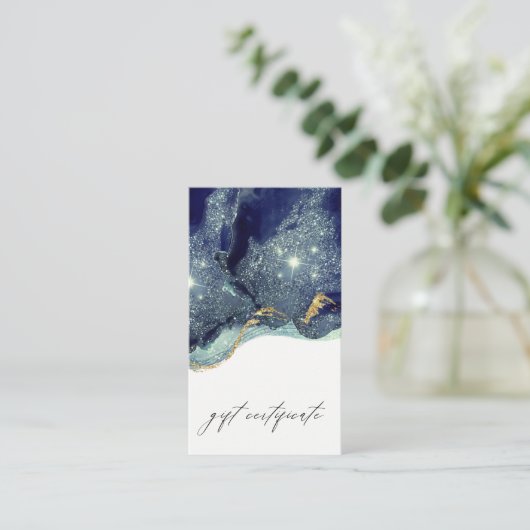 Abstract certificaat voor cadeauboninktvinnen (Staand voorkant)