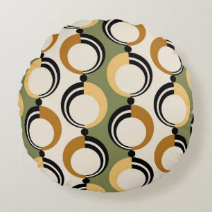 Abstract chain pattern. Designwijn, f Rond Kussen