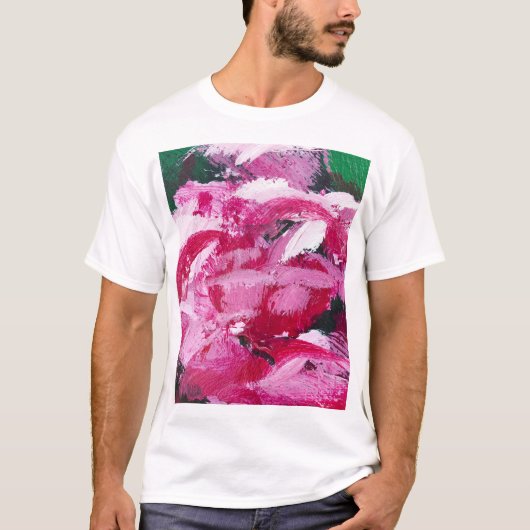 Abstract Chaos Schilderij Wallpaper Design T-shirt (Voorkant)