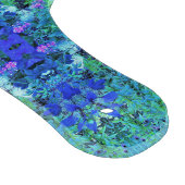 Abstract Chartreuse en Blauwe Bladpatroon Snijplank (Hoek)