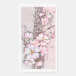 Abstract Cherry Blossom Paper Gust Towel Servet