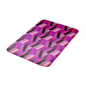 Abstract Chevron/Herringbone | Paars en Violet Badmat (Gekanteld)