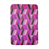 Abstract Chevron/Herringbone | Paars en Violet Badmat (Voorkant Verticaal)