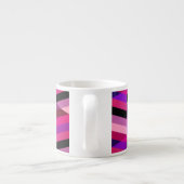 Abstract Chevron/Herringbone | Paars en Violet Espresso Kop (Achterkant)