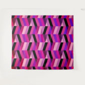 Abstract Chevron/Herringbone | Paars & Violet Wandkleed (Voorkant (horizontaal))
