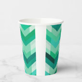 Abstract Chevron patroon in Groenen Papieren Bekers (Links)