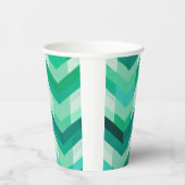 Abstract Chevron patroon in Groenen Papieren Bekers (Rechts)