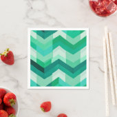 Abstract Chevron patroon in Groenen Servet (Insitu)