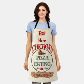 Abstract Chicago Design voeg tekst toe, Schort (Gedragen)