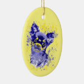 Abstract Chihuahua Keramisch Ornament (Rechts)