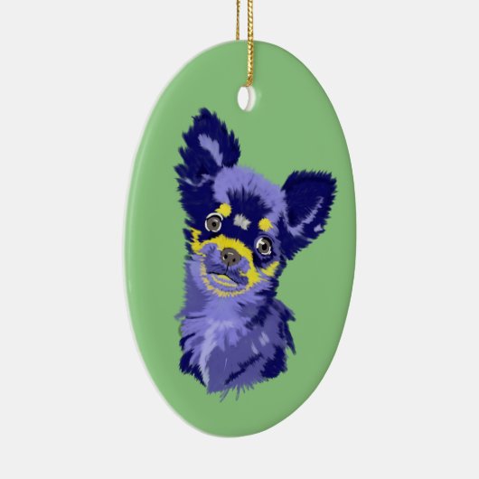 Abstract Chihuahua Keramisch Ornament (Rechts)