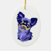 Abstract Chihuahua Keramisch Ornament (Voorkant)