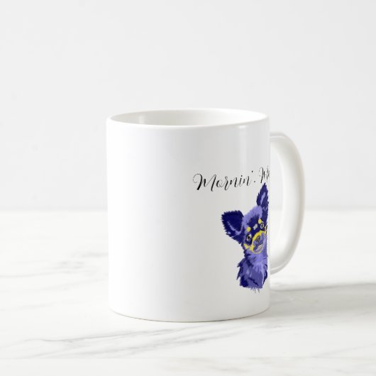 Abstract Chihuahua Koffiemok (Voorkant rechts)