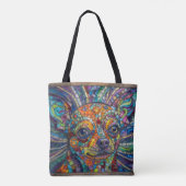 Abstract Chihuahua Tote Bag (Achterkant)