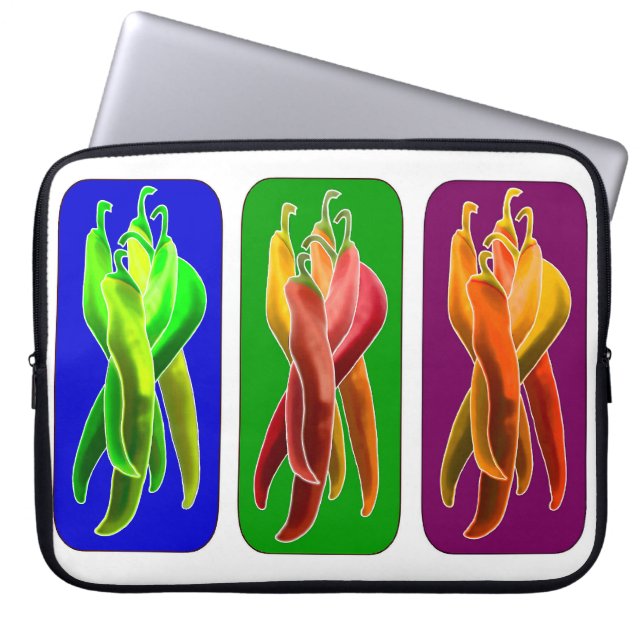 Abstract Chiles Laptop Hoes (Voorkant)