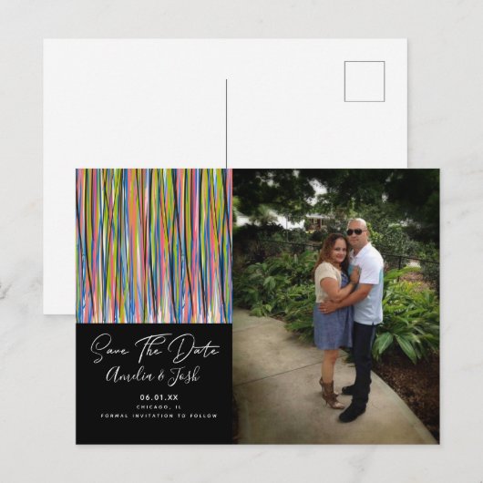 Abstract Chindi sparen het Briefkaart van de Foto  (Voorkant / Achterkant)